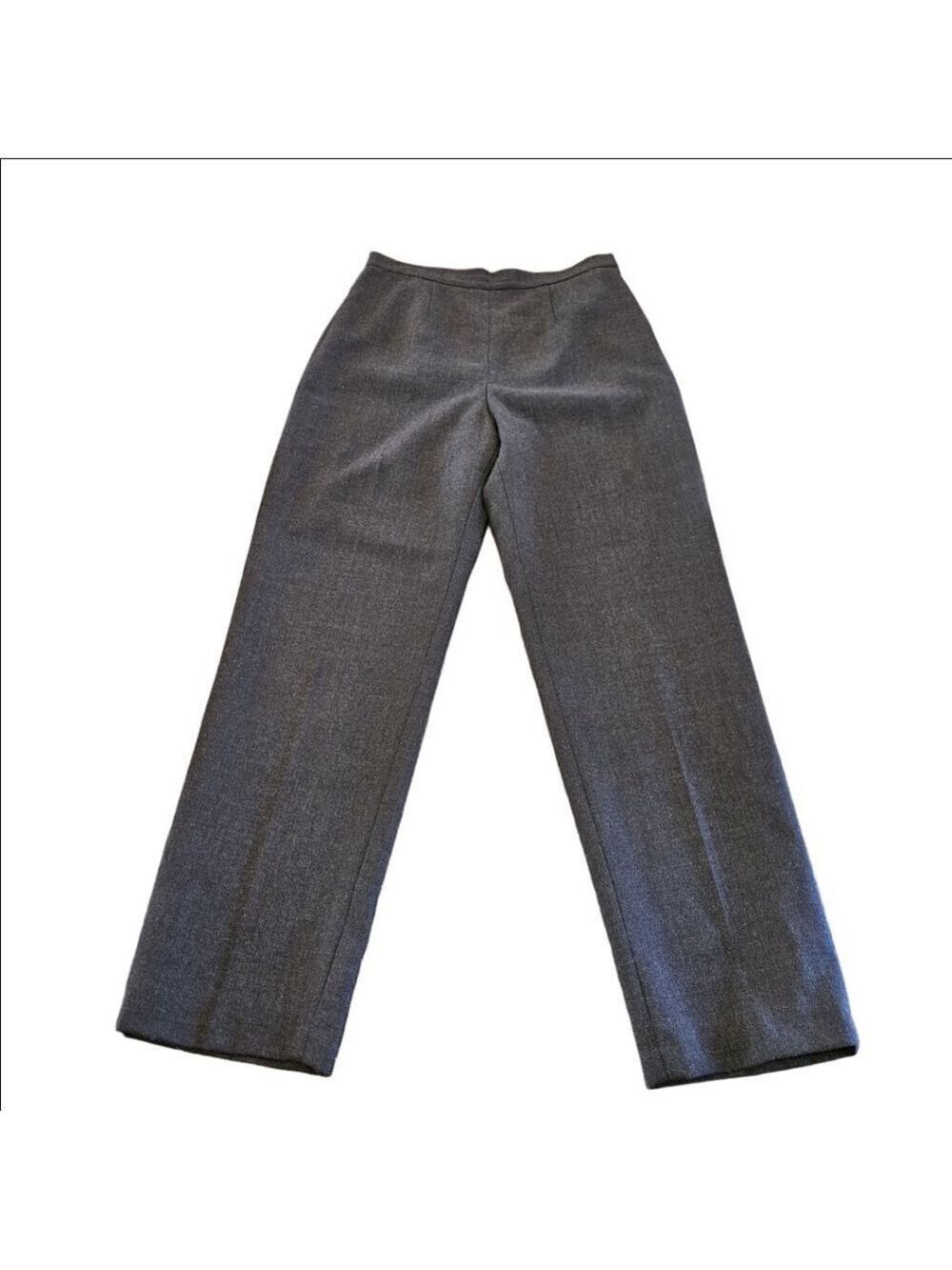 Women's Kasper Vintage Gray Wool Blend Trousers Size 8 , Lined